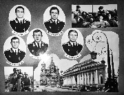 Выпускники: Недогибченко В.П., Горелик Б.Я., Колбас(ов)?, Александрович В.К., Каменский В.А.