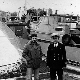 1987 г. Унская губа, Двинской залив, п. Пертоминск. На ГС-405 готовый МГК.