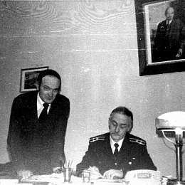 1980 г. Начальник группы зарубежных связей 1-го отдела ГУНиО МО СССР.