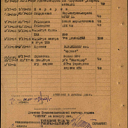 Прохождение службы в ВМФ и РККА на 3 января 1945 г.