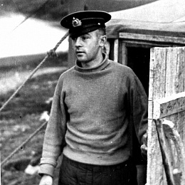 1954 г. У палатки на Новой Земле.