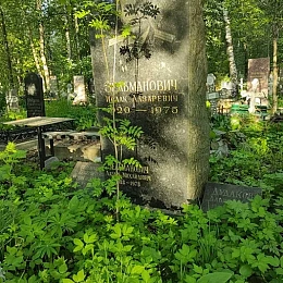 Памятник Зельмановичу Исааку Лазаревичу на Кладбище Памяти жертв 9 января. г. Ленинград.